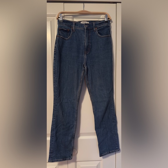Abercrombie & Fitch Blue Straight Leg Jeans - Picture 1 of 7